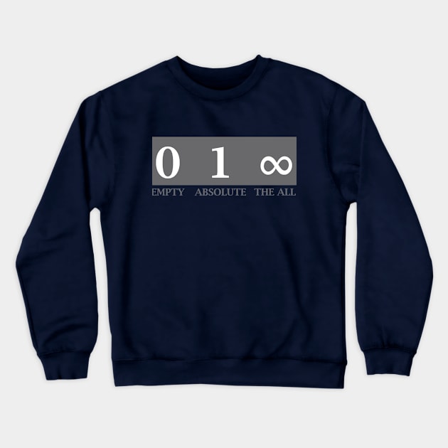 Zero, One, Infinity Crewneck Sweatshirt by neememes